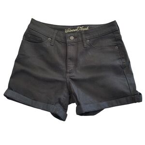 NWOT UNIVERSAL THREAD High Rise Midi Short - Black Cuffed Stretch Denim 4 / 27 R